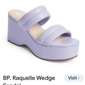 Bp NWOB Raquelle Wedge Sandal sz 8.5